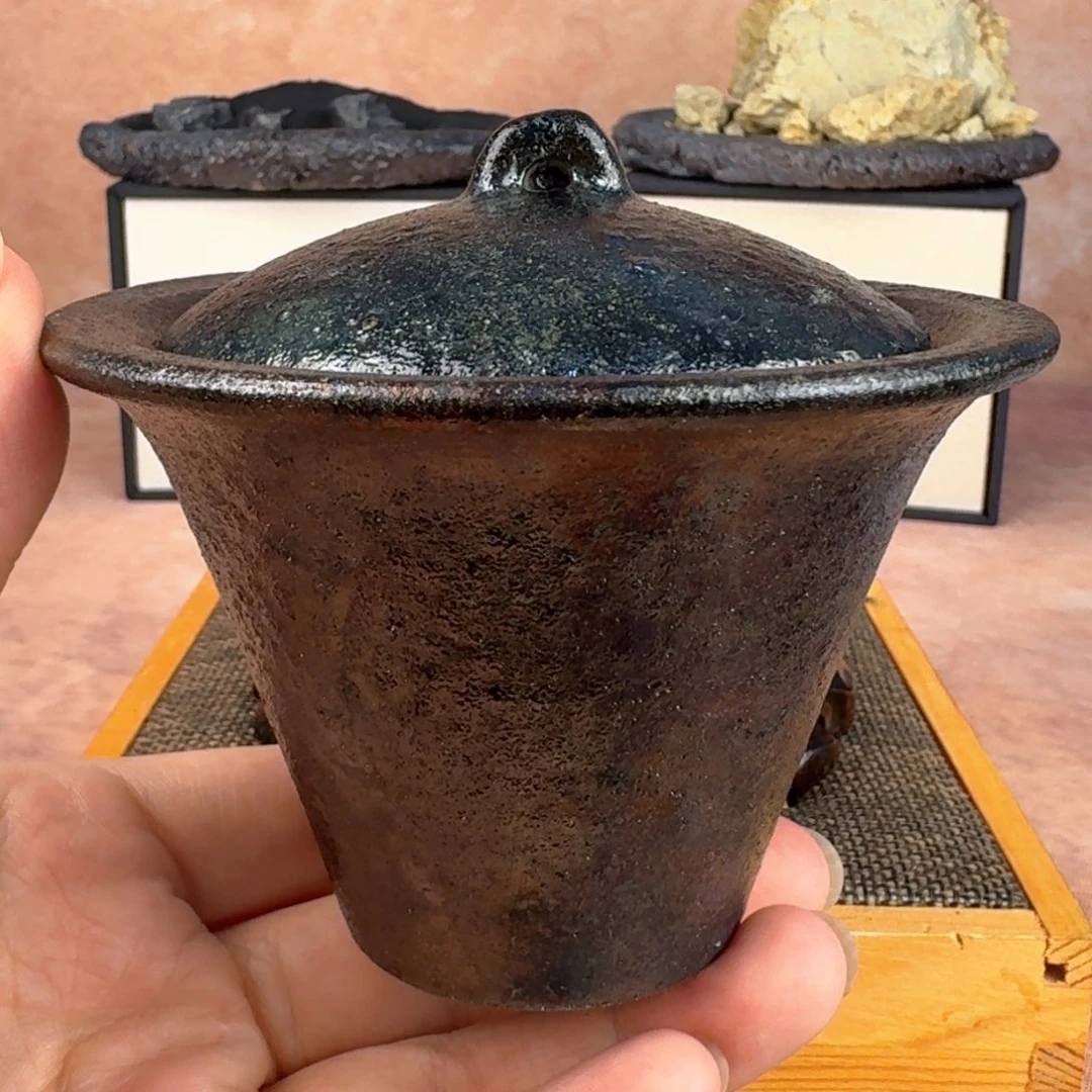 又**房荥经黑砂炸福利盖碗22