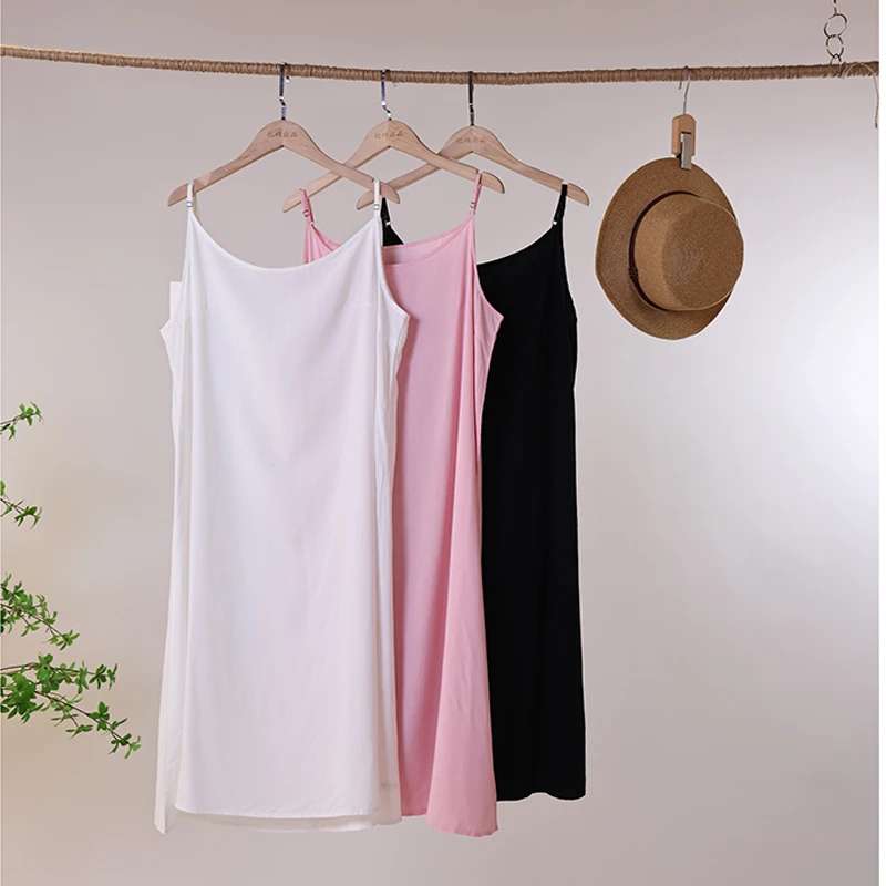 喜卓夏季简约纯色休闲百搭中长款吊带