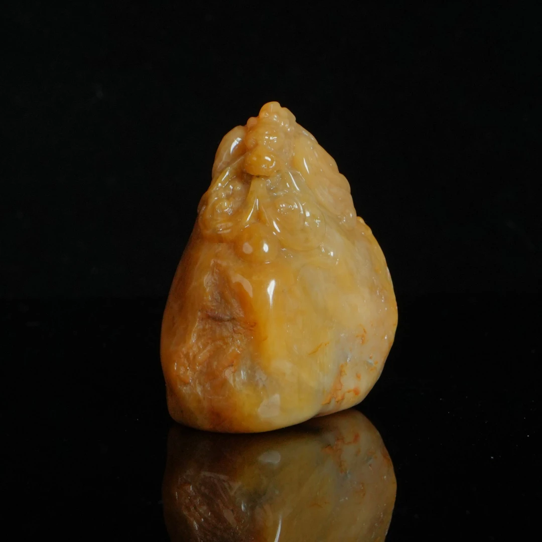 DY-C488寿山 田黄石 应龙摆件 52*32*63mm108.85g