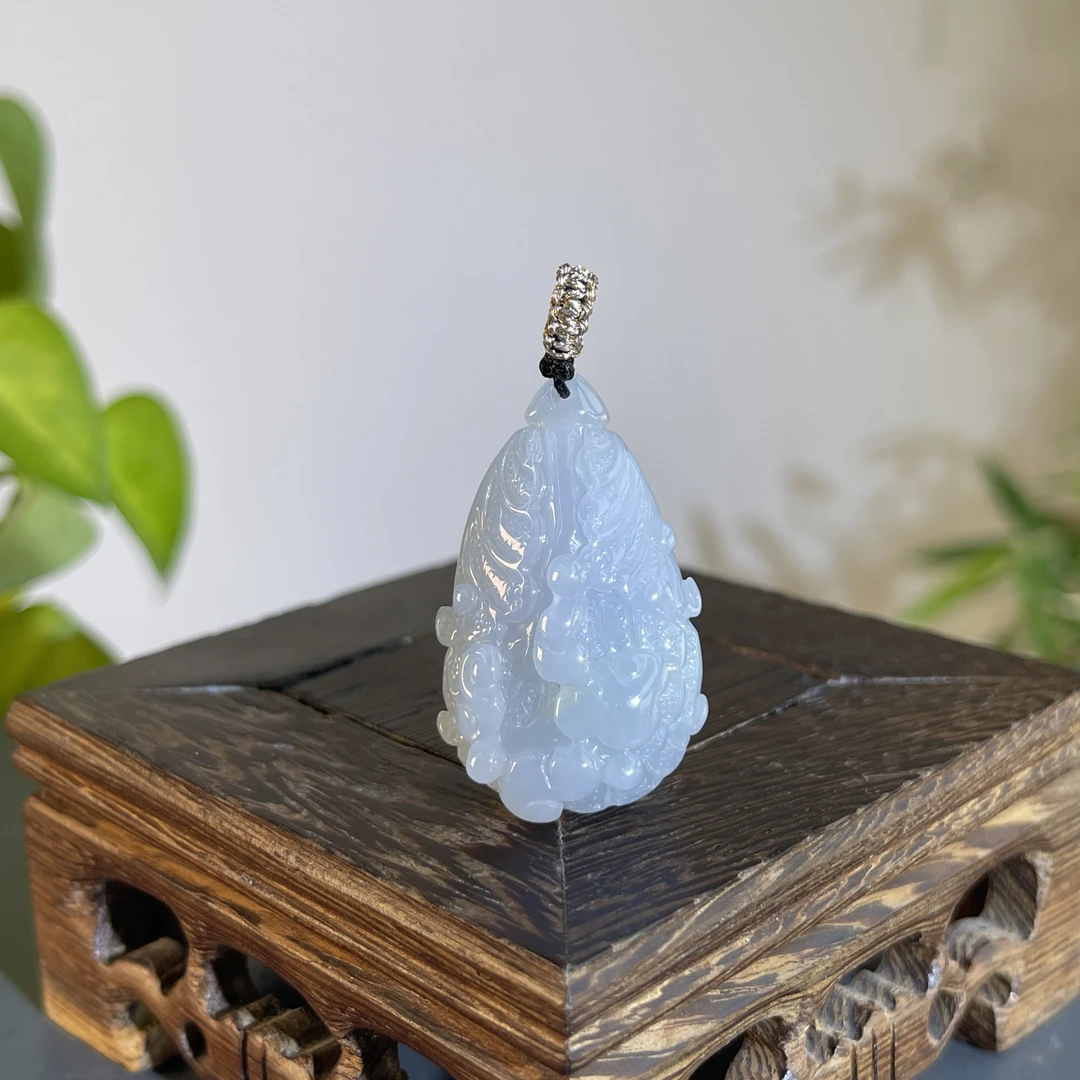 JXA17-017 天然缅甸A货翡翠 百事来财