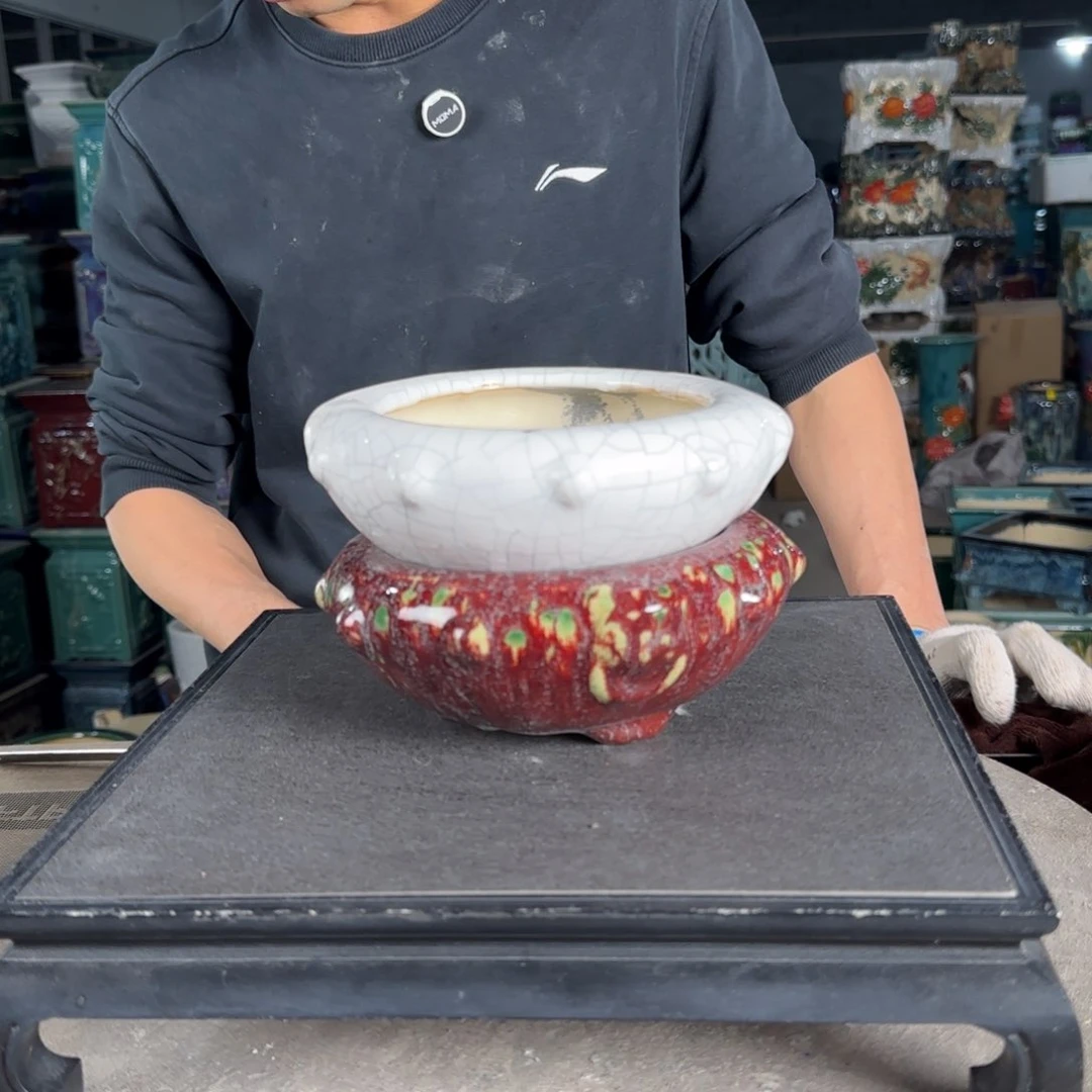 一风堂石湾花盆。微瑕