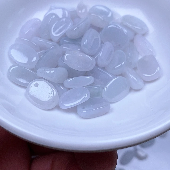 翡翠散珠翡翠翡翠100颗70元