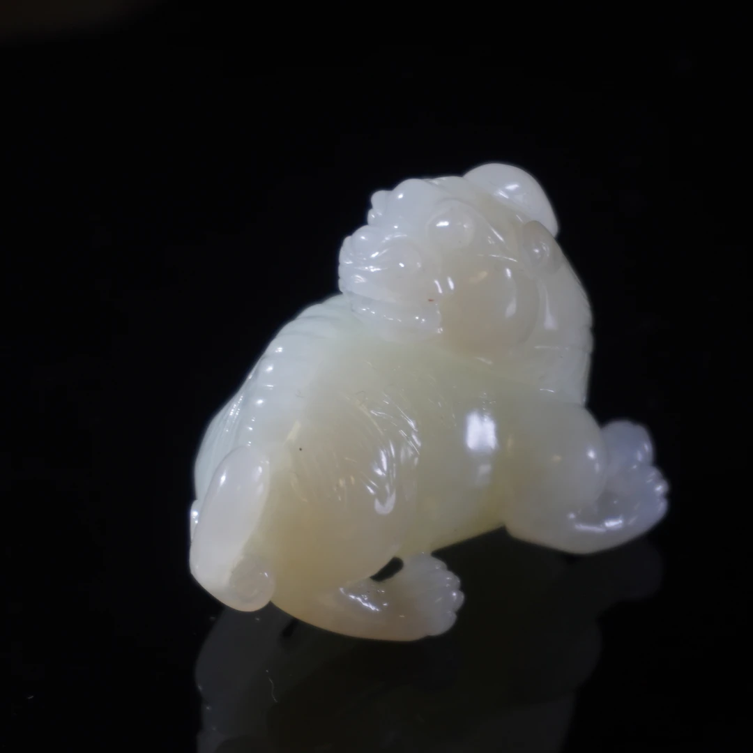 20世纪和田玉麒麟/HY034931/金玉良缘/槐荫山房