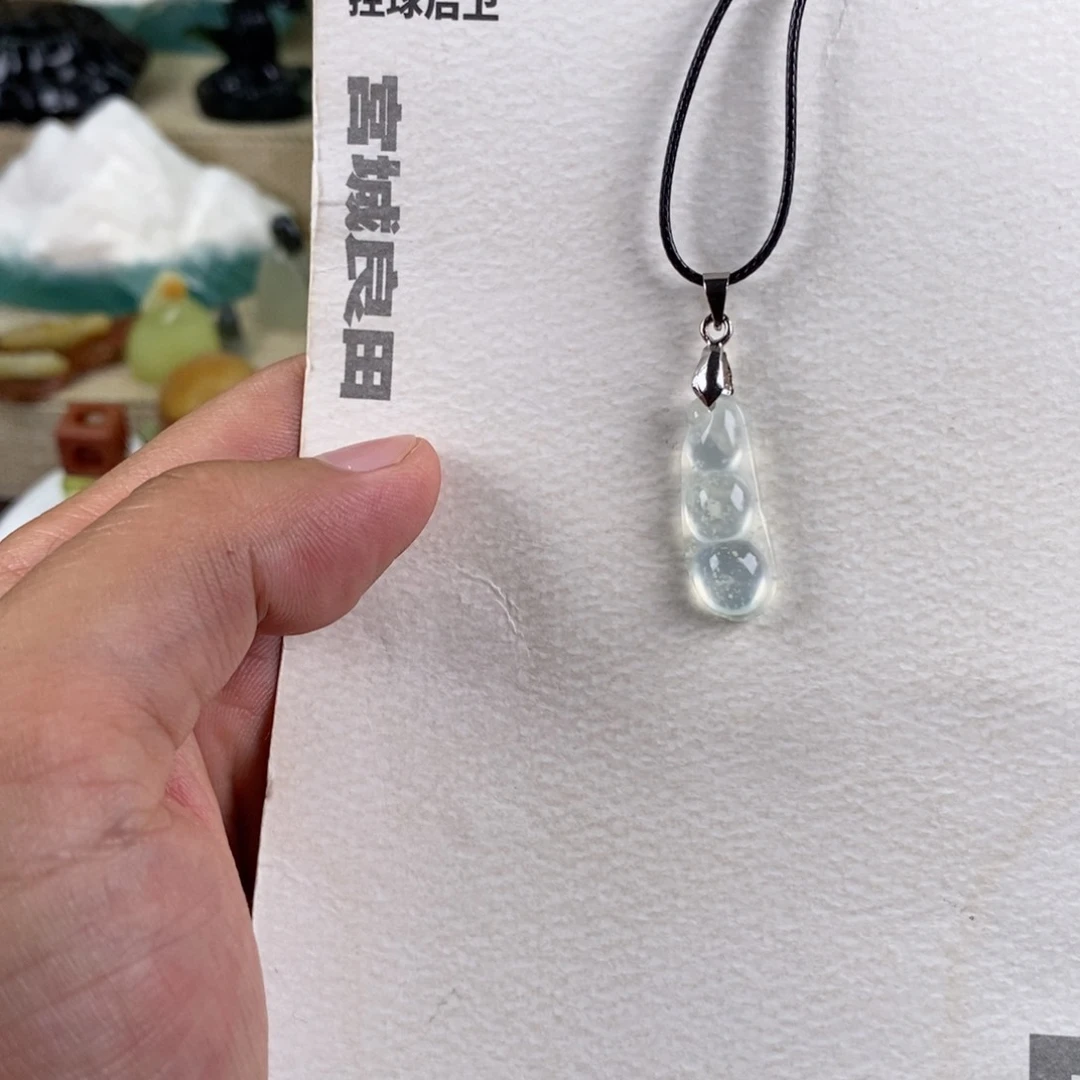 蛇纹石玉合金颈饰