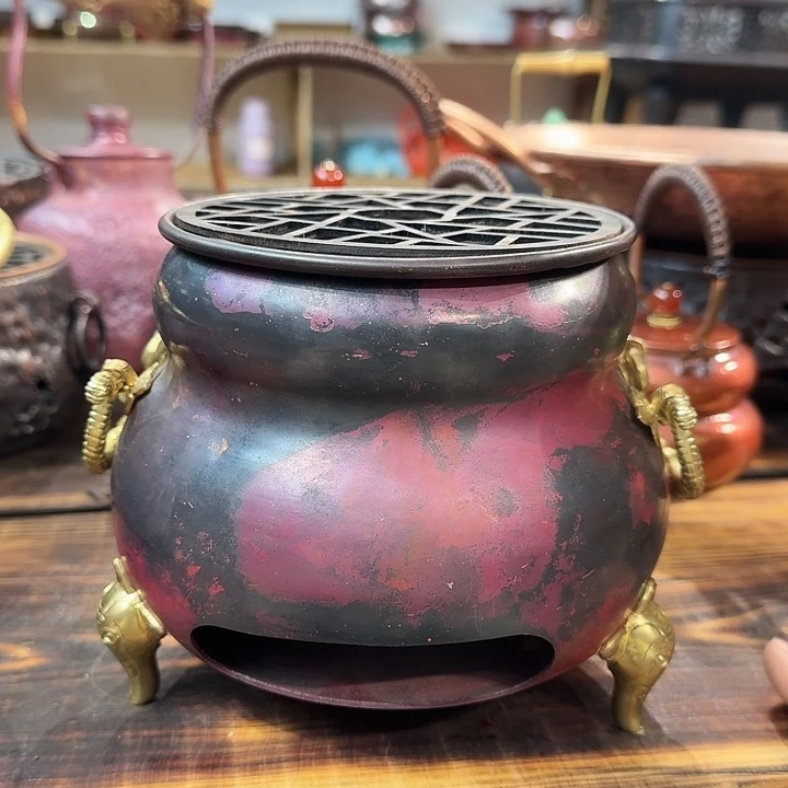 忠***紫铜手工制作火炉