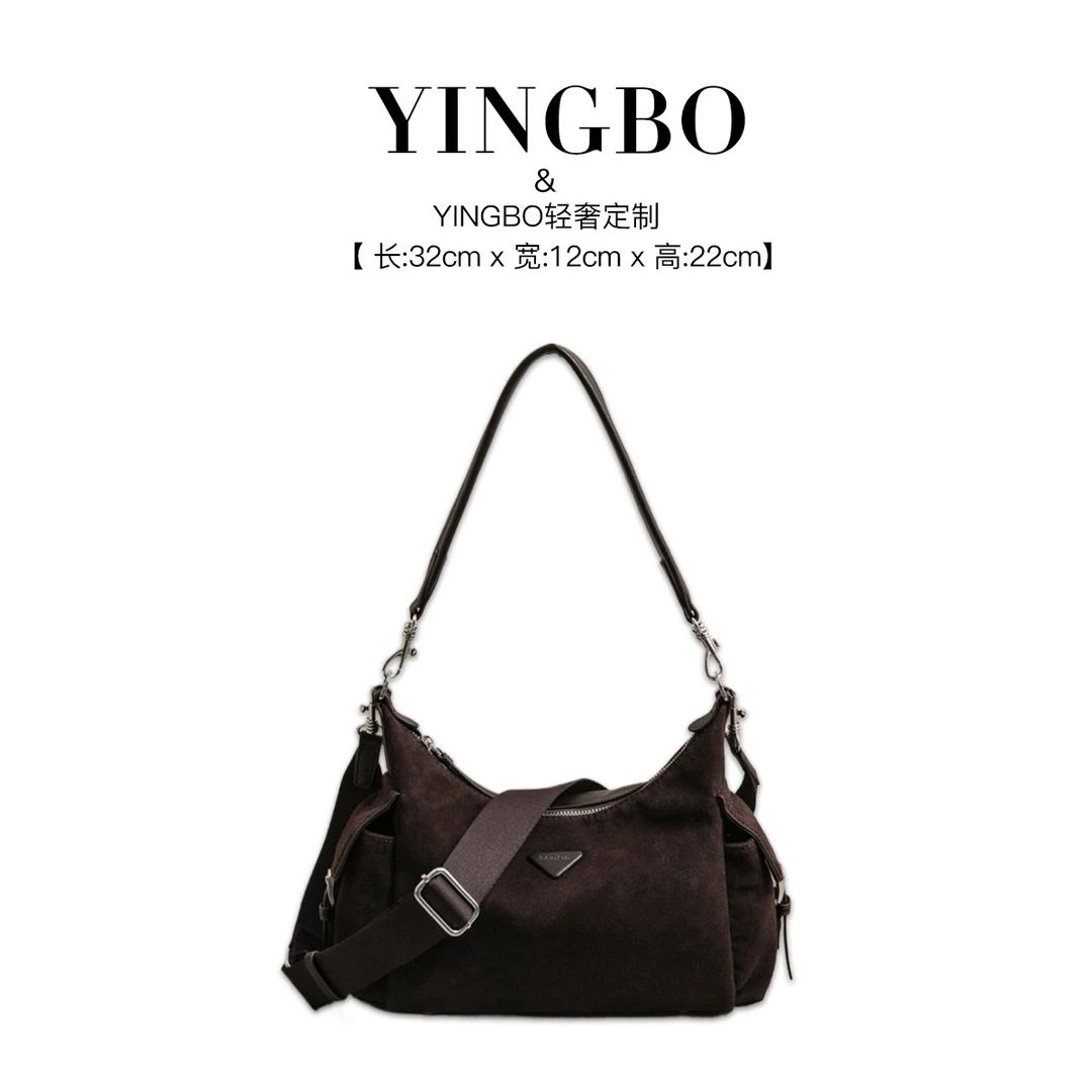 【英柏甄选】SK-83259-咖啡 然与纯小众设计感时尚百搭女包