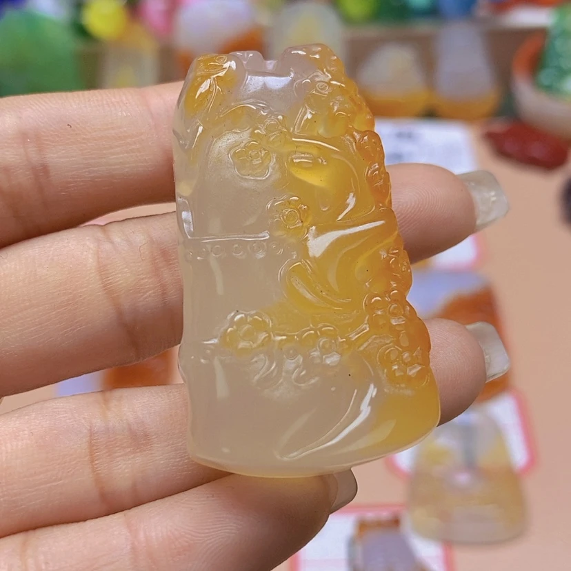 【闪购商品】玛瑙/玉髓颈饰未镶嵌蓝****饰