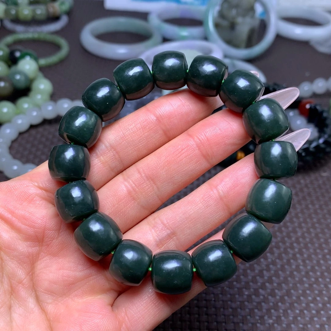 未镶嵌手串和田玉卡14