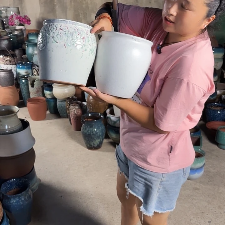 19/22瑕疵的两个盆