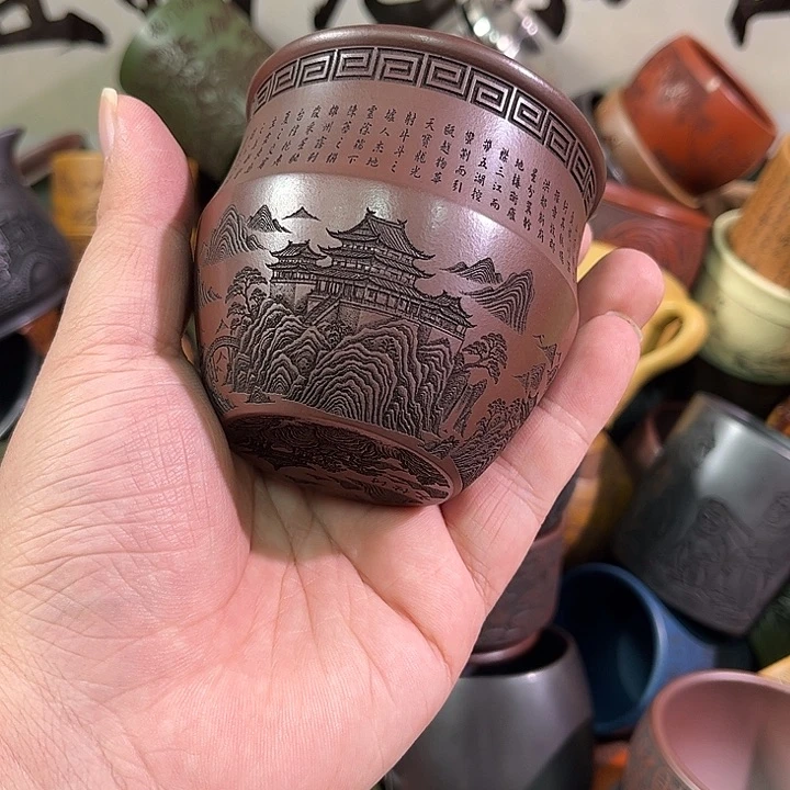 茶杯紫砂全手工紫砂主人杯