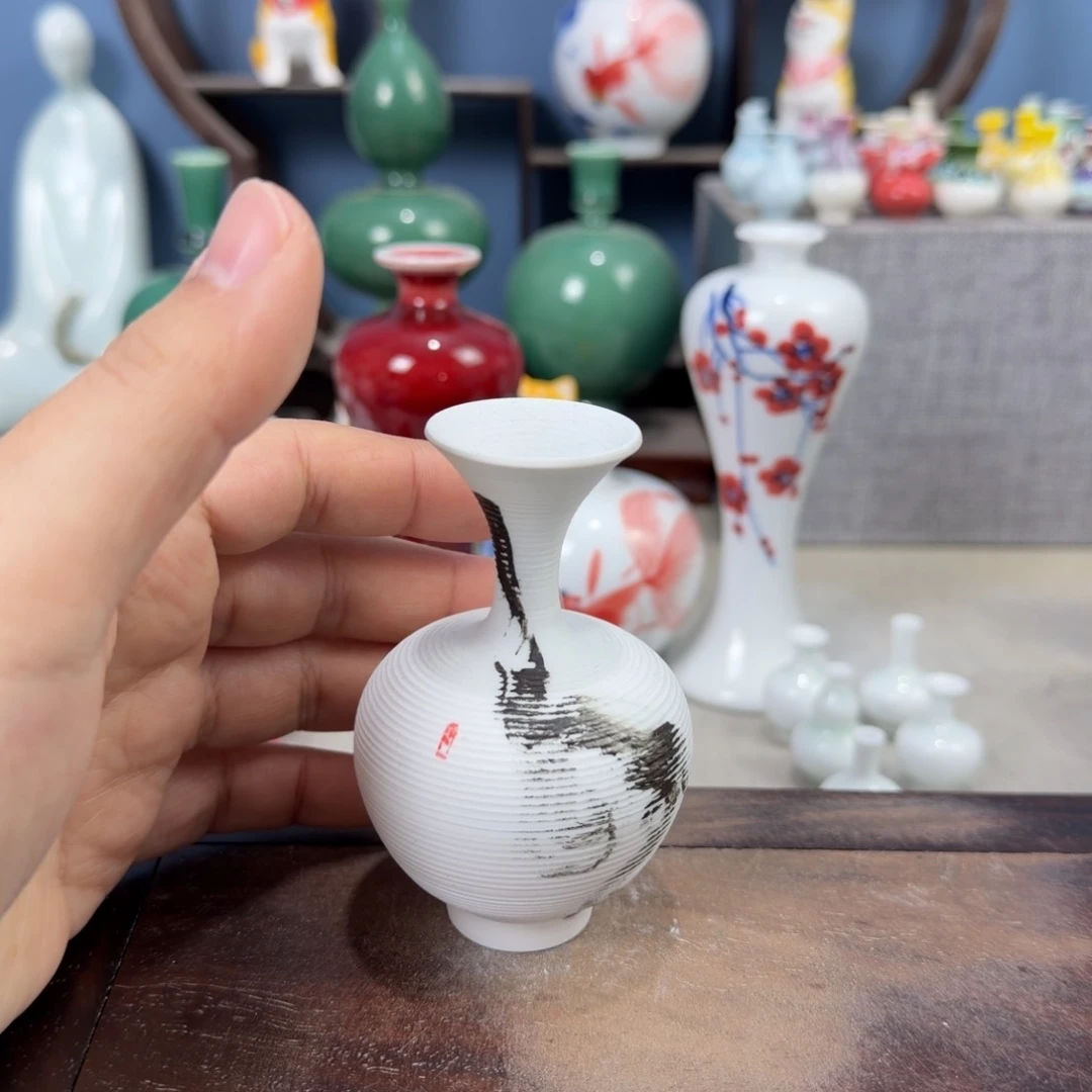 陶瓷手工小花器摆件