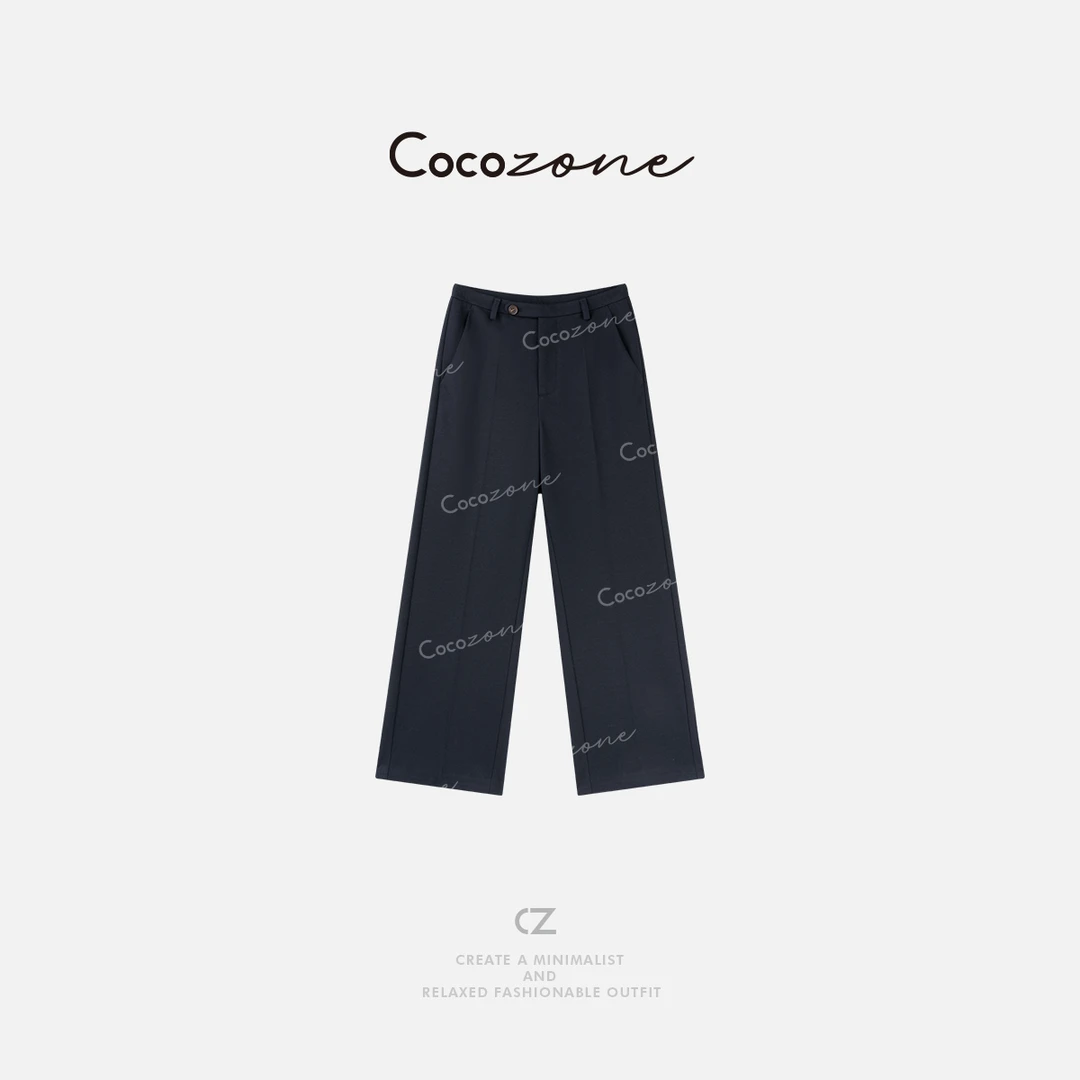 COCO ZONE刘一一 【雅赛尔混纺】纯色垂坠松弛感休闲裤 CD1A1083