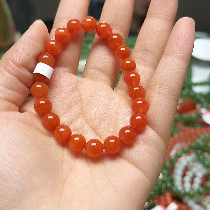 嘉***梦手链未镶嵌南红玛瑙