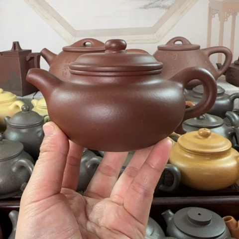 茶壶紫砂底槽清料220cc