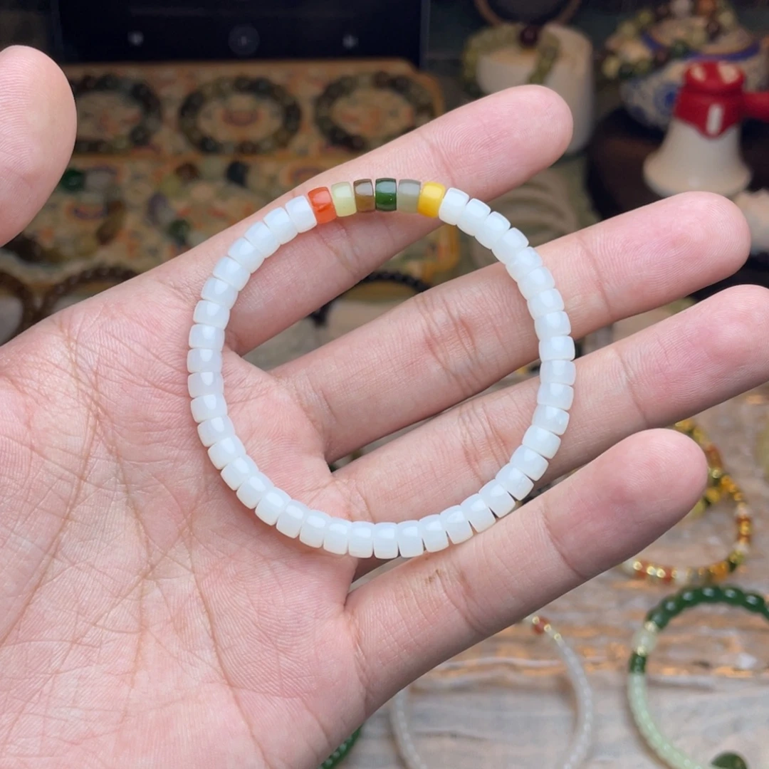 和田玉未镶嵌手链