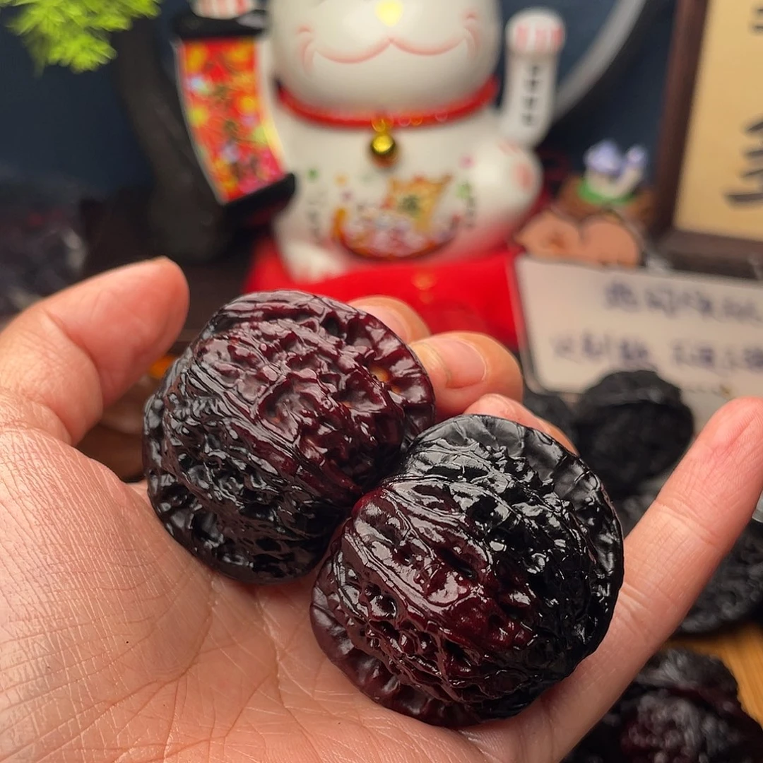 吊坠文玩核桃对彩狮子43