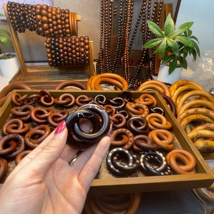 木枣木玉华镶银六七星福利款