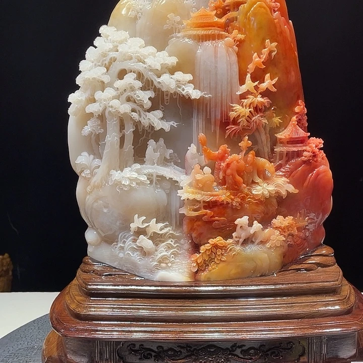 修****寿山石山水画作品欣赏