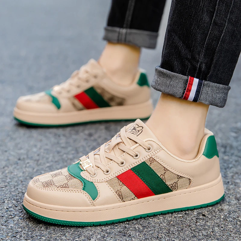 小蜜蜂男鞋夏季新款低帮潮流休闲鞋男时尚轻便百搭软底耐磨运动鞋