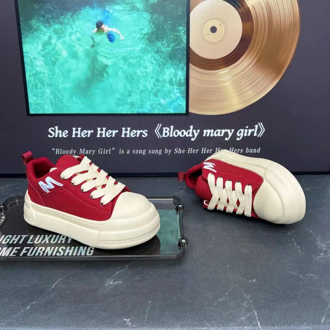 秋冬单棉同款个性百搭男士潮鞋新款时尚潮流拼色系带运动板鞋