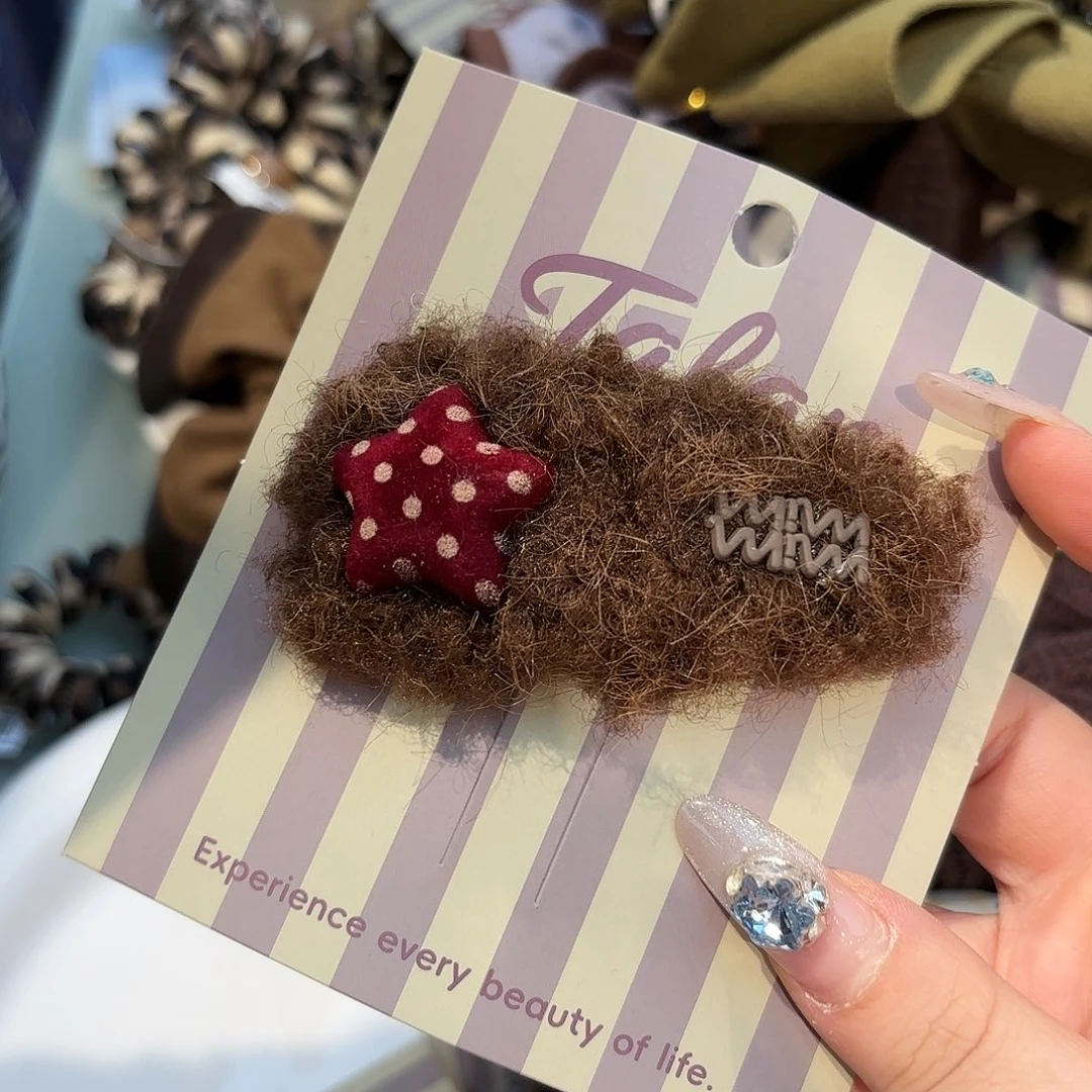 皮质铁合金发饰发夹