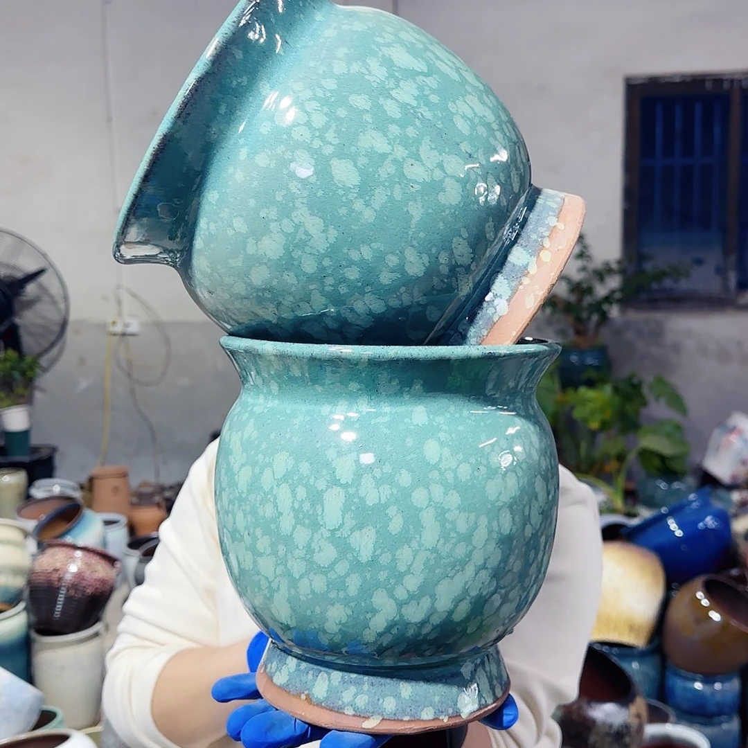 花盆紫砂高20口19