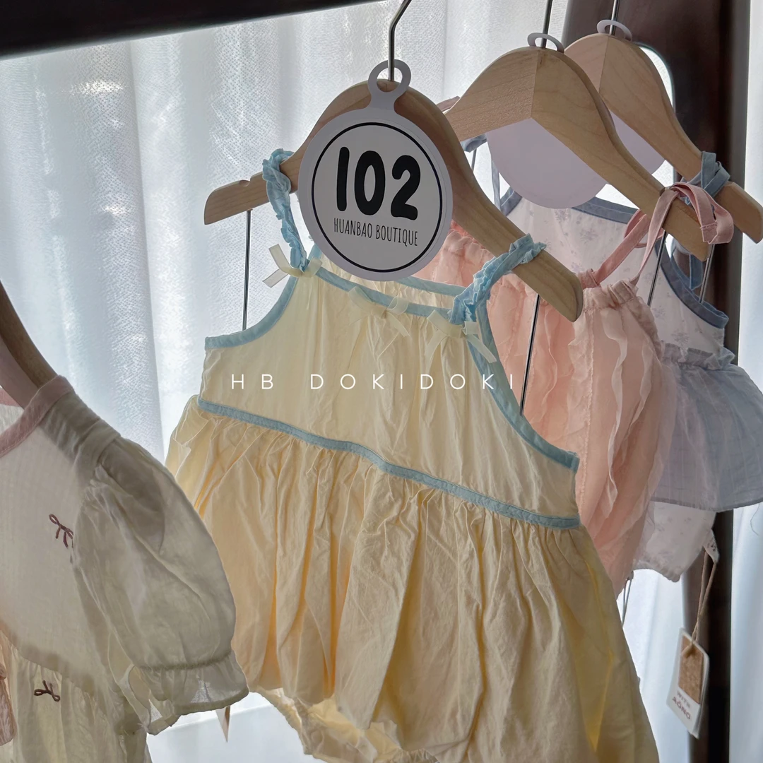 【NO退NO换】欢宝2店-MLD-2025夏-编码0102-Mld76025-吊带泡泡裙