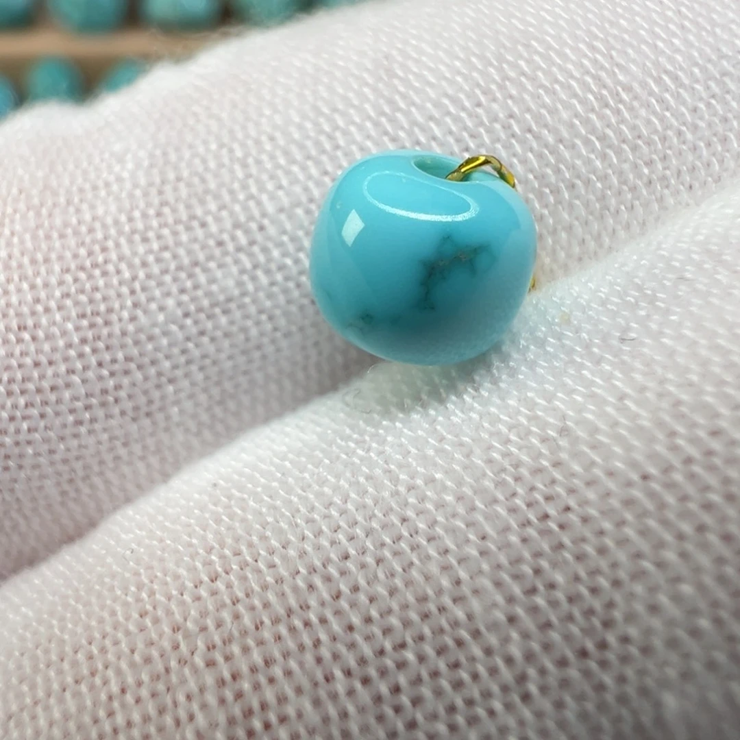 绿松石未镶嵌配饰6.8*5.8