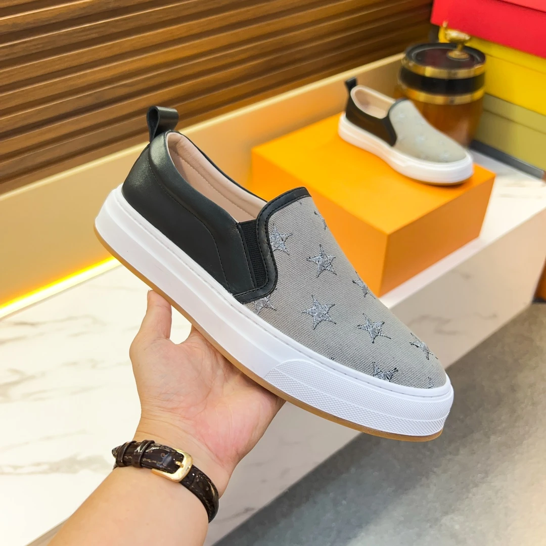 卡莱潮鞋夏季新款乐福鞋男士高档轻奢一脚蹬厚底休闲鞋透气套脚鞋