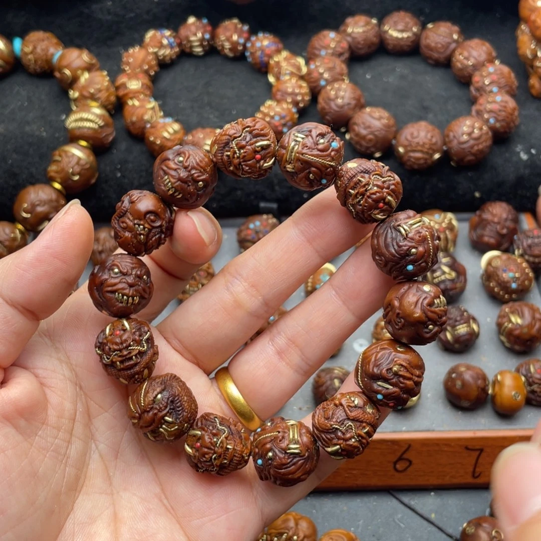 紫金鼠吊坠₅****15恶僧手串