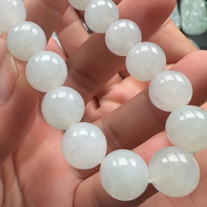 颈饰未镶嵌翡翠手串尺寸12.7