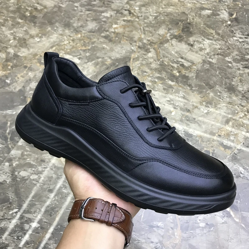 2025新款真皮男鞋秋季软底商务休闲鞋百搭软面透气舒适皮鞋男