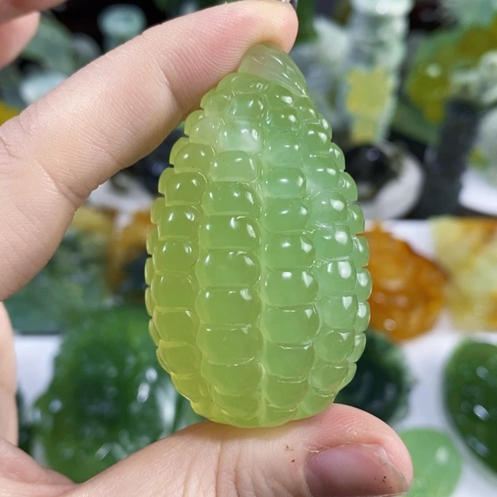 未镶嵌岫玉手把件