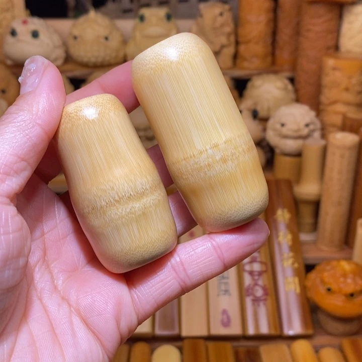 竹黄皮墩子手把件3.0