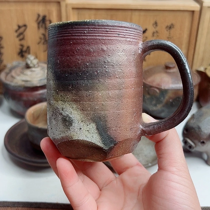 备前烧，松岛宏马克杯，