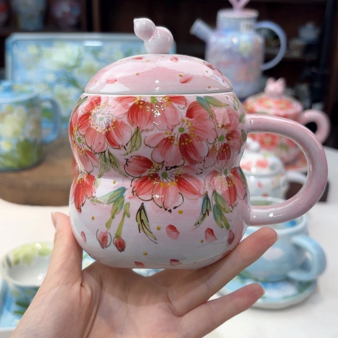 景德镇手绘高温釉下彩陶瓷茶具