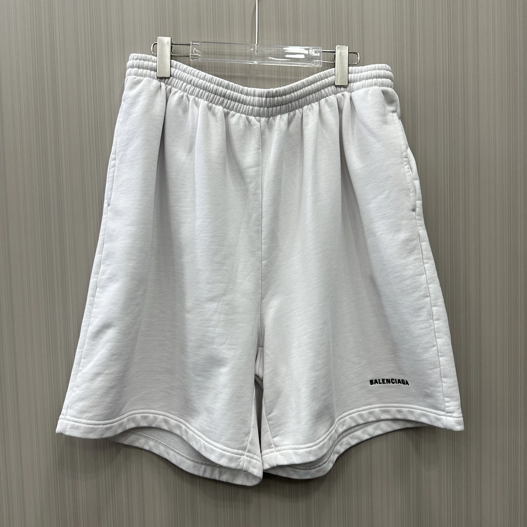 99新 Balenciaga/巴黎世家 白色刺绣短裤 尺码：M 10482