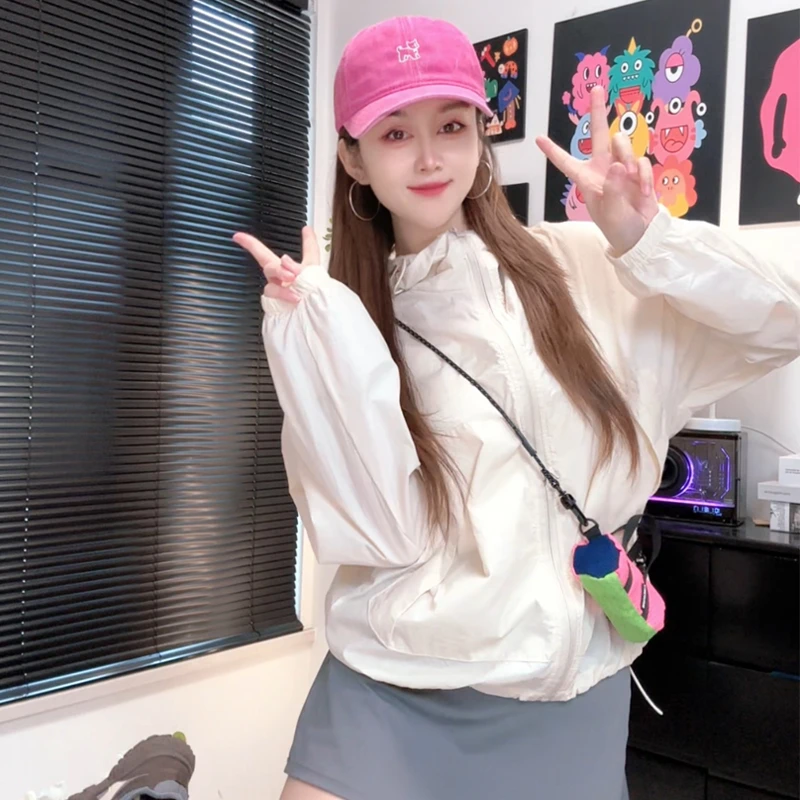 夏季轻薄透气防晒衣女短款2025年新款防晒服外套