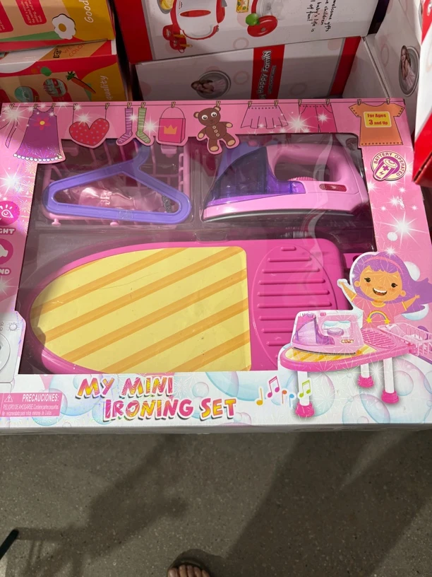 粉色熨斗桌科学玩具