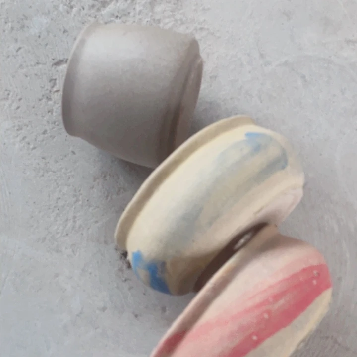 陶瓷瑕疵半手工花盆浮力炸