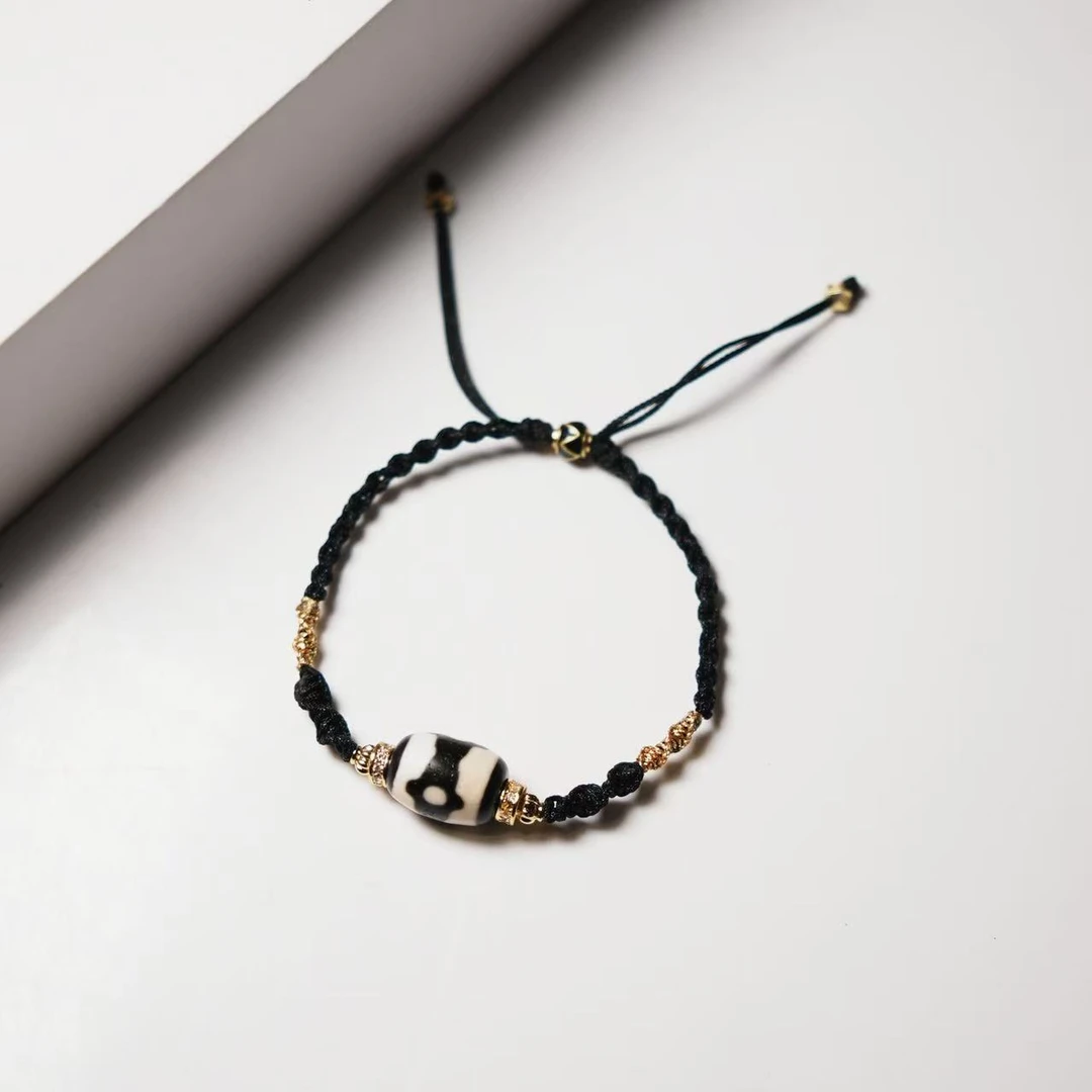 岚宫措|坛城三眼天珠手链L629