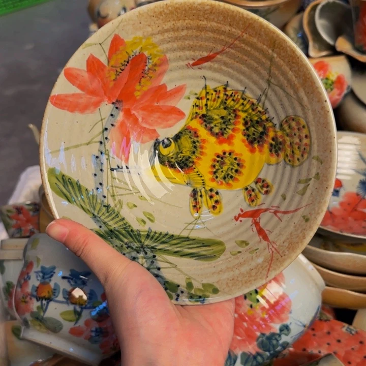 瓷片景德镇陶瓷手工手绘