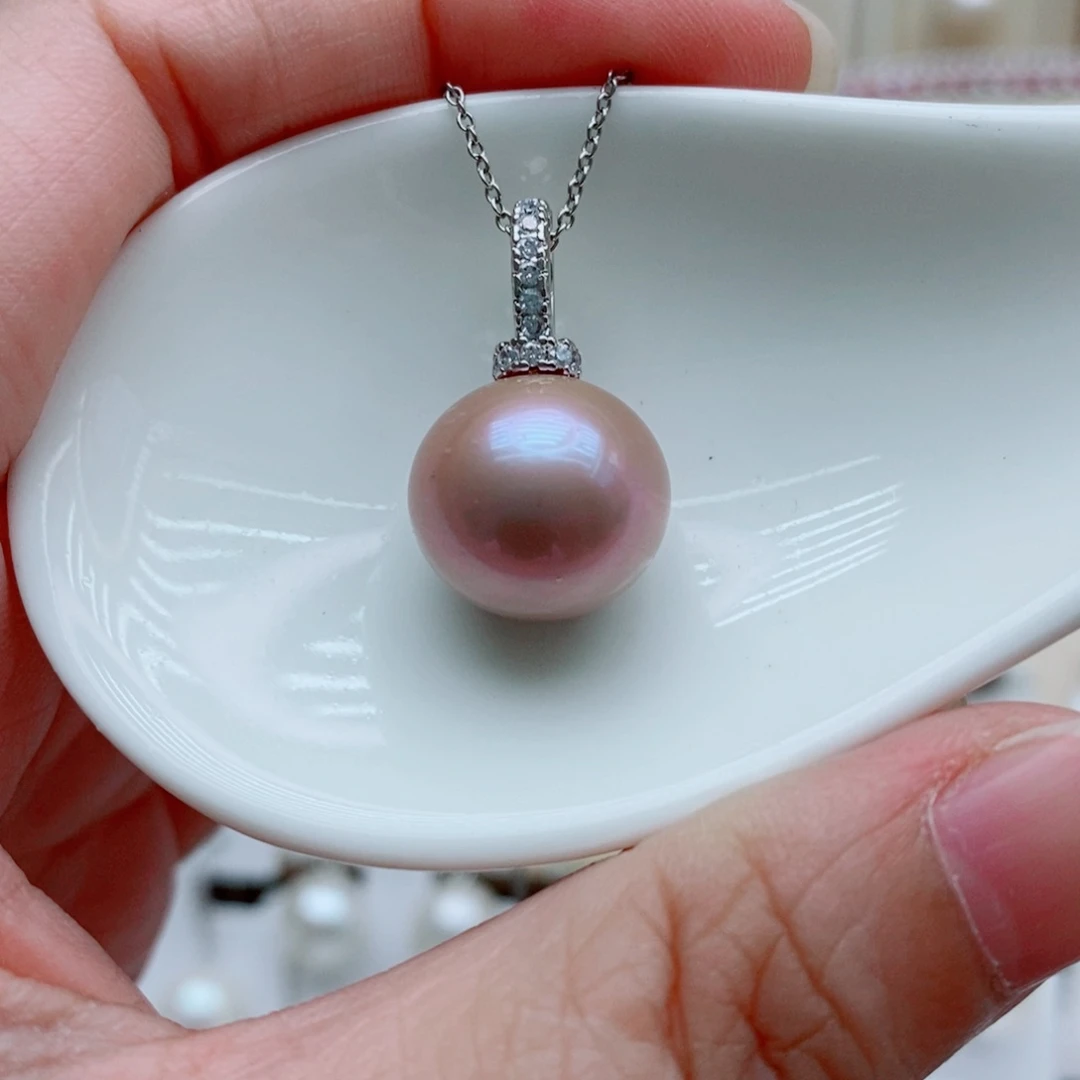 淡水珍珠未镶嵌颈饰14m m