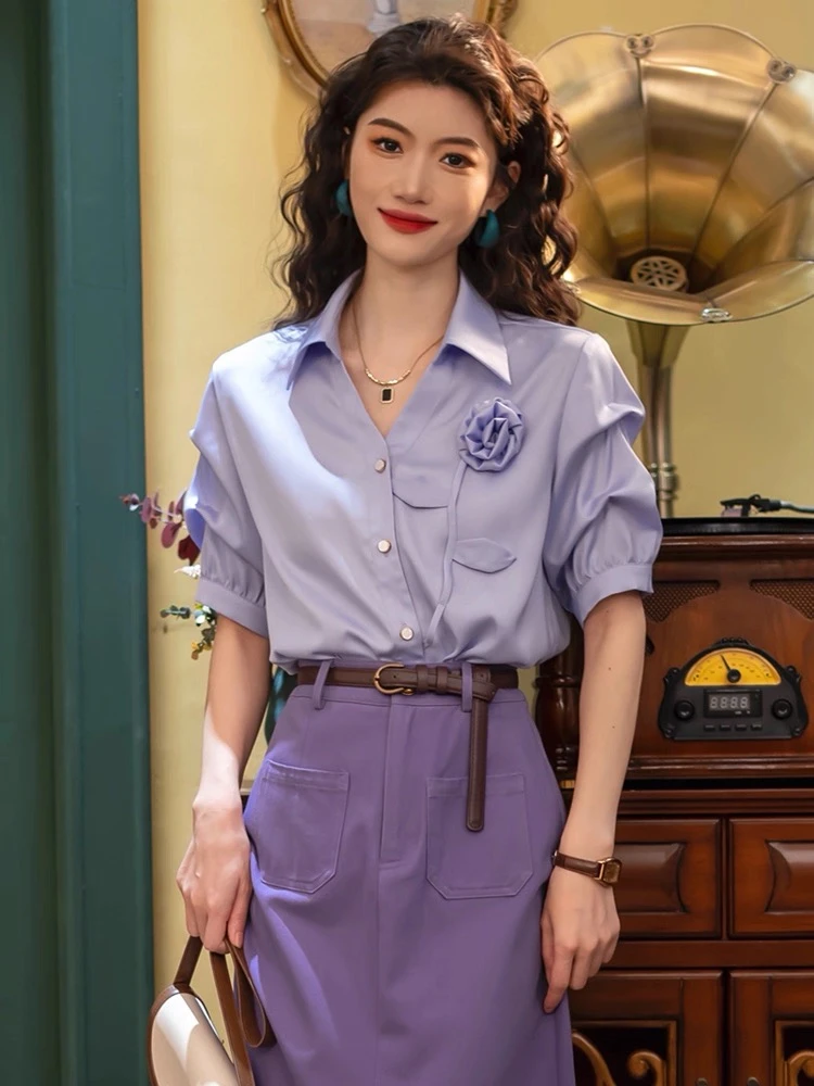 【1401-1450编码点这里】夏季新款气质时尚上衣女