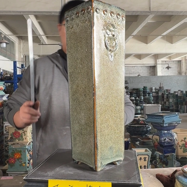 。一风堂石湾花盆 盆口收缩 内10*45