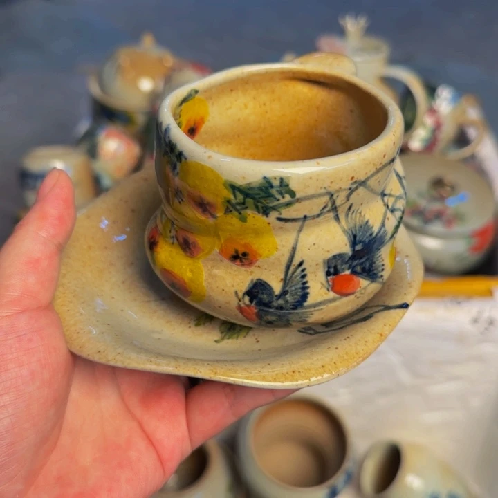 瓷片景德镇陶瓷手工手绘
