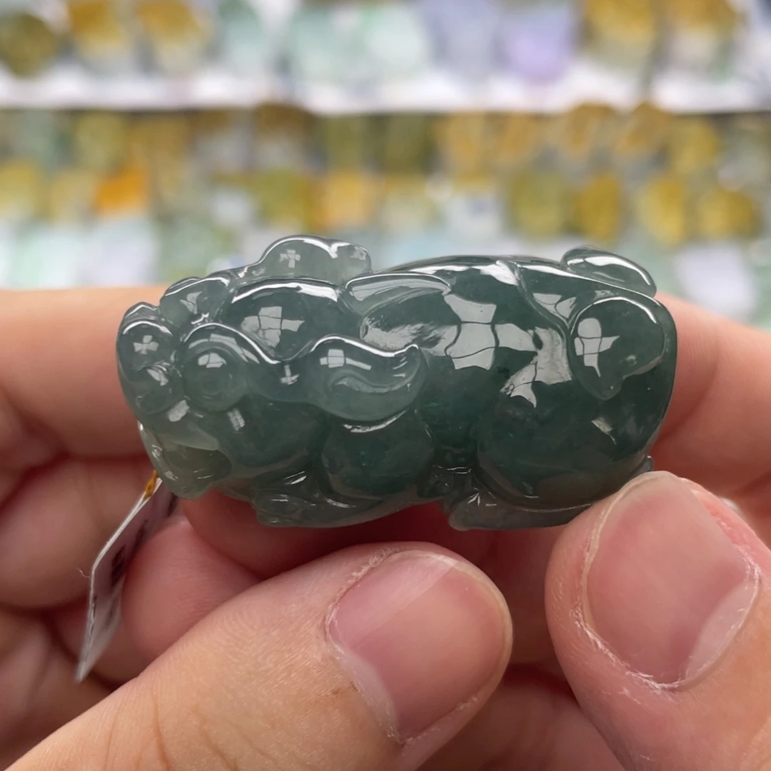 翡翠未镶嵌颈饰貔貅9