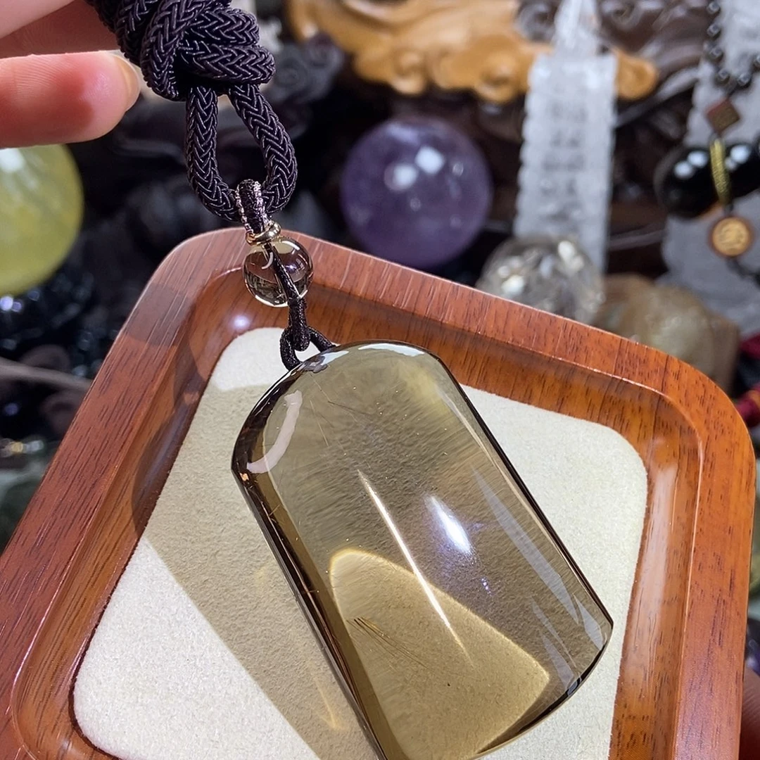 水晶未镶嵌颈饰水晶吊坠