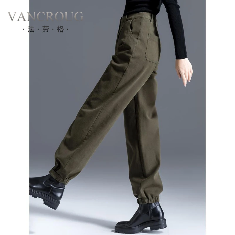 法劳格爆款工装裤女2025新款女裤秋冬运动裤休闲裤加绒裤子女冬季