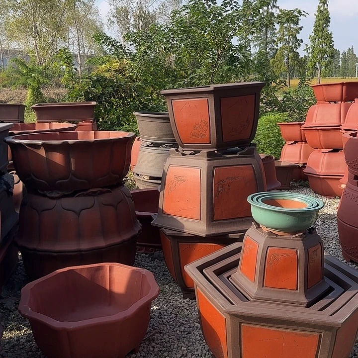 搁***柔宜兴丁山紫砂花盆